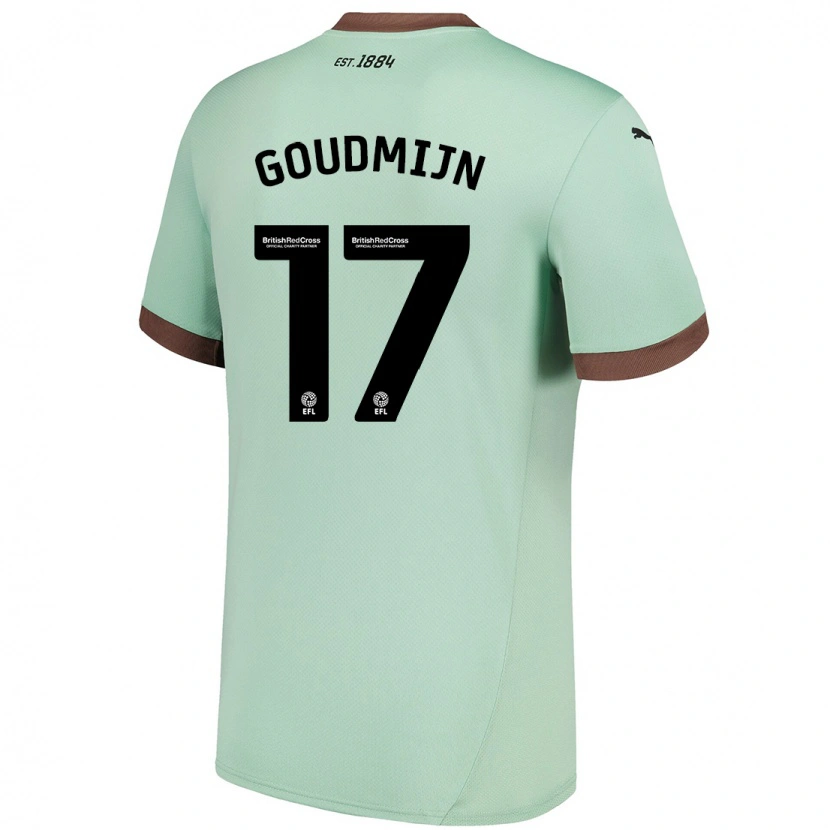 Danxen Mænd Kenzo Goudmijn #17 Bleg Grøn Udebane Spillertrøjer 2024/25 Trøje T-Shirt