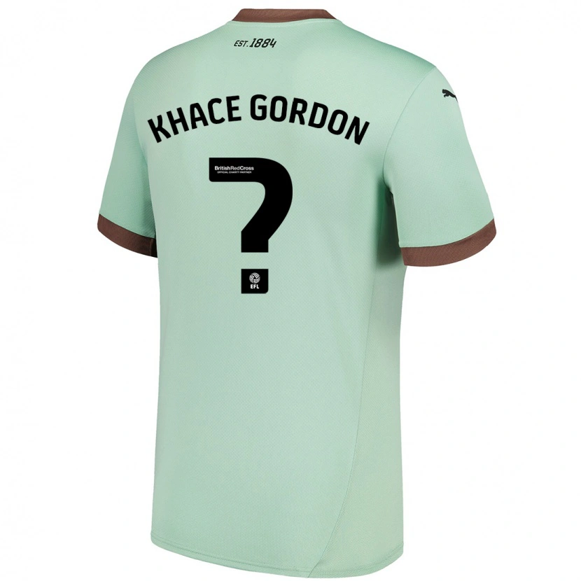 Danxen Mænd Khace Gordon #0 Bleg Grøn Udebane Spillertrøjer 2024/25 Trøje T-Shirt