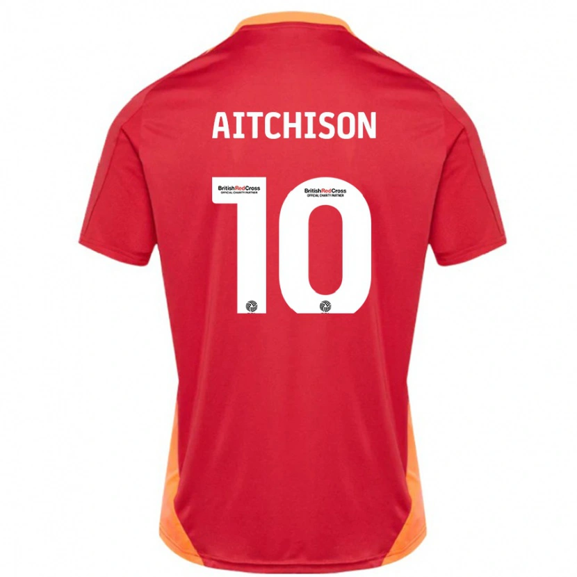 Danxen Mænd Jack Aitchison #10 Blå Off White Udebane Spillertrøjer 2024/25 Trøje T-Shirt