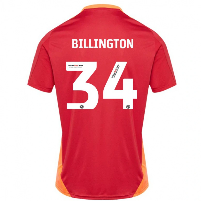 Danxen Mænd Gabe Billington #34 Blå Off White Udebane Spillertrøjer 2024/25 Trøje T-Shirt