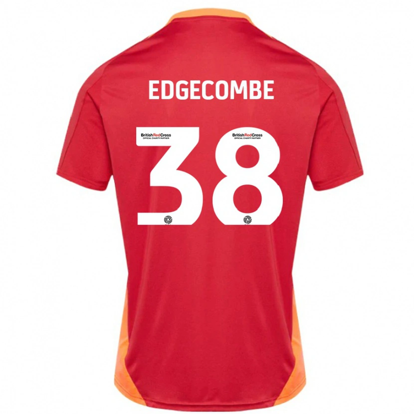 Danxen Mænd Max Edgecombe #38 Blå Off White Udebane Spillertrøjer 2024/25 Trøje T-Shirt