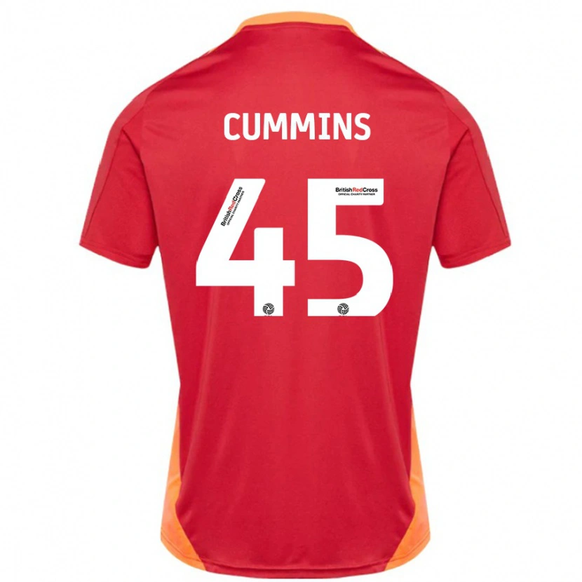 Danxen Mænd Charlie Cummins #45 Blå Off White Udebane Spillertrøjer 2024/25 Trøje T-Shirt