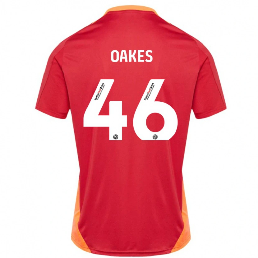 Danxen Mænd Liam Oakes #46 Blå Off White Udebane Spillertrøjer 2024/25 Trøje T-Shirt