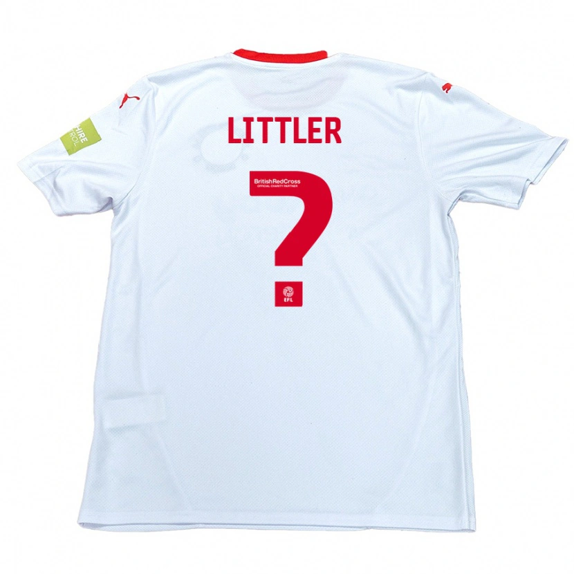 Danxen Mænd Zack Littler #0 Hvid Udebane Spillertrøjer 2024/25 Trøje T-Shirt