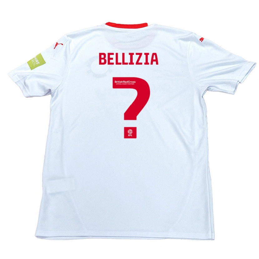 Danxen Mænd Oliver Bellizia #0 Hvid Udebane Spillertrøjer 2024/25 Trøje T-Shirt