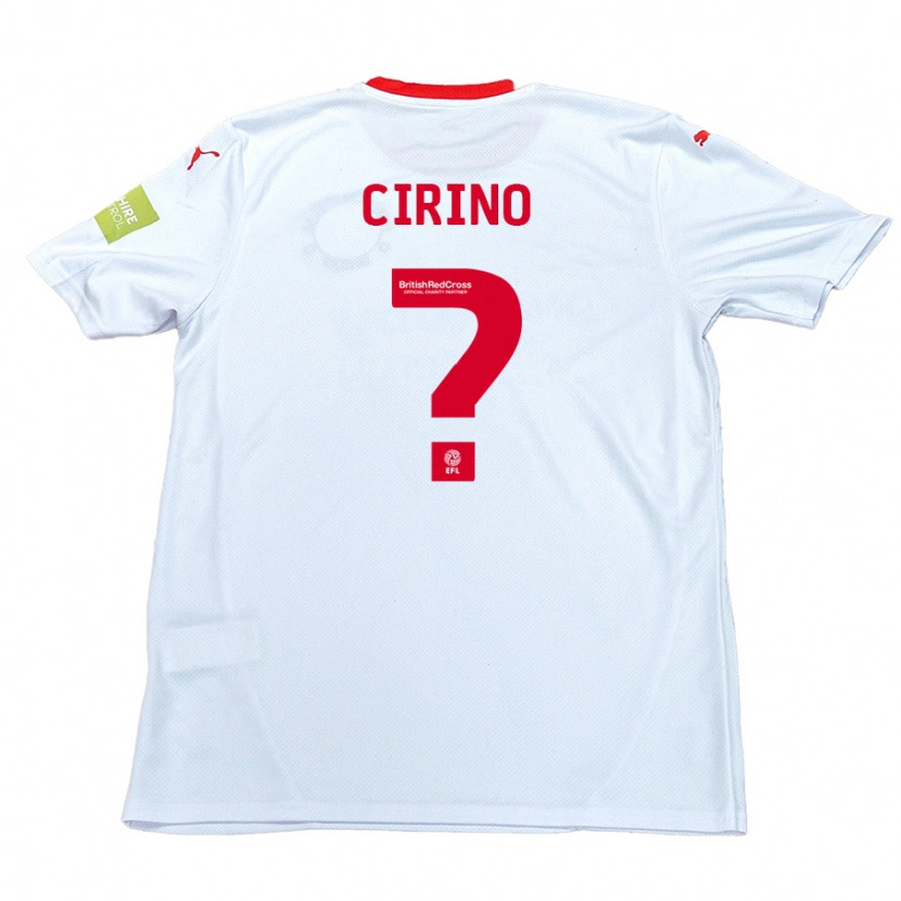 Danxen Mænd Raffaele Cirino #0 Hvid Udebane Spillertrøjer 2024/25 Trøje T-Shirt