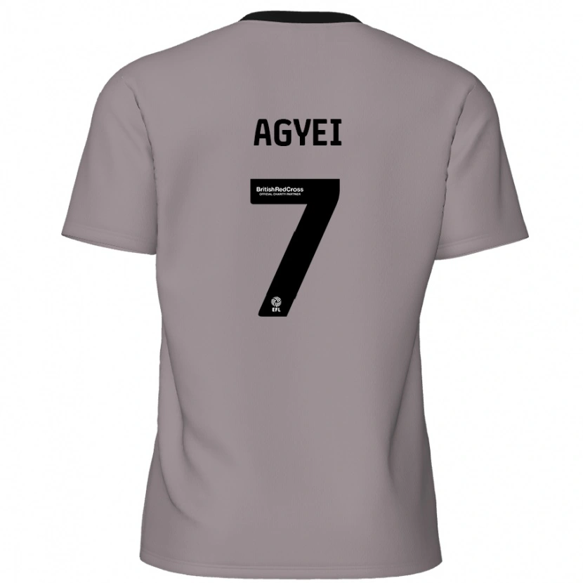 Danxen Mænd Dan Agyei #7 Grå Udebane Spillertrøjer 2024/25 Trøje T-Shirt
