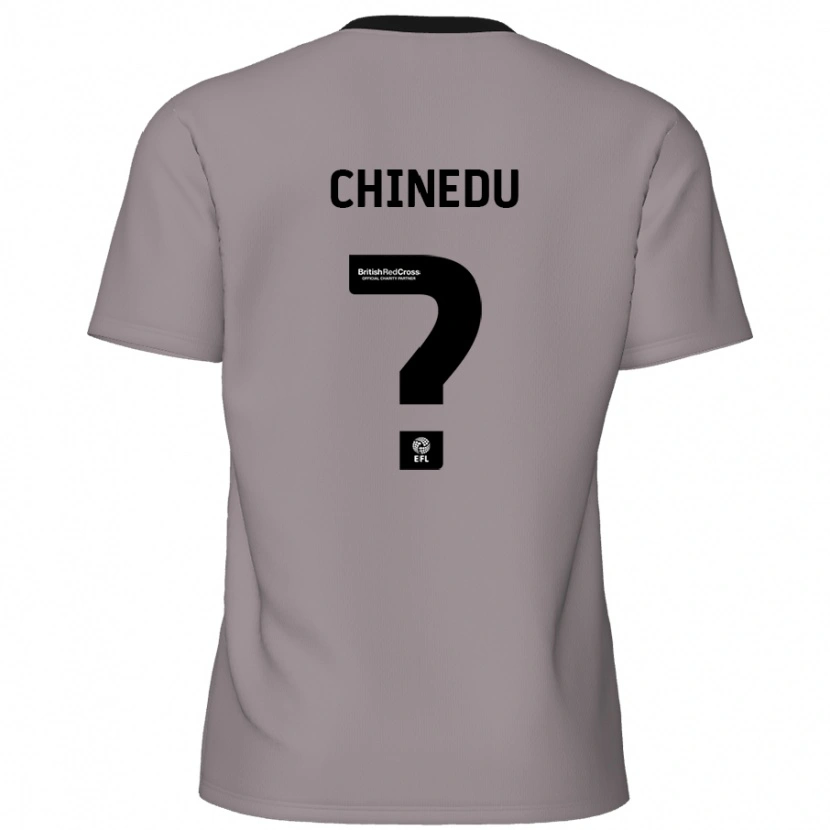 Danxen Mænd Phillip Chinedu #0 Grå Udebane Spillertrøjer 2024/25 Trøje T-Shirt