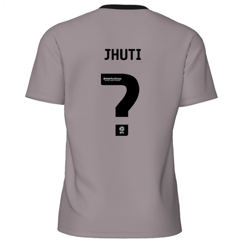 Danxen Mænd Reece Jhuti #0 Grå Udebane Spillertrøjer 2024/25 Trøje T-Shirt