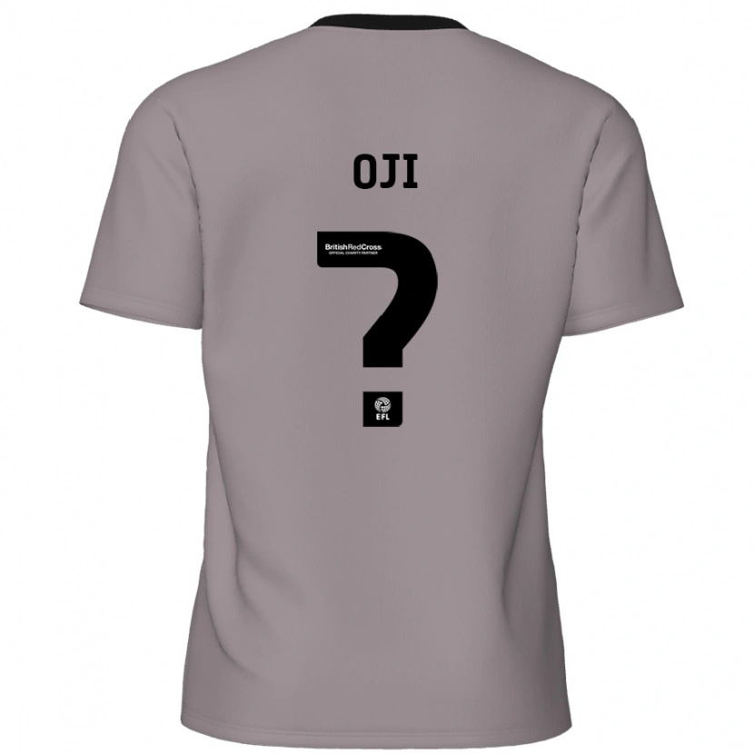 Danxen Mænd Uko Oji #0 Grå Udebane Spillertrøjer 2024/25 Trøje T-Shirt