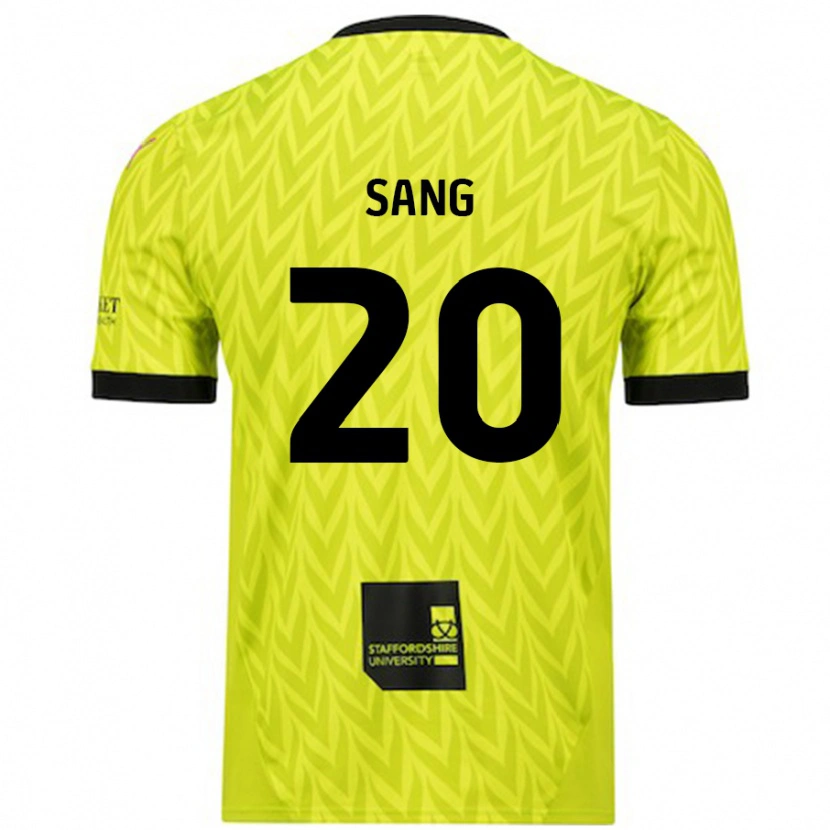 Danxen Mænd Tom Sang #20 Fluorescerende Grøn Udebane Spillertrøjer 2024/25 Trøje T-Shirt