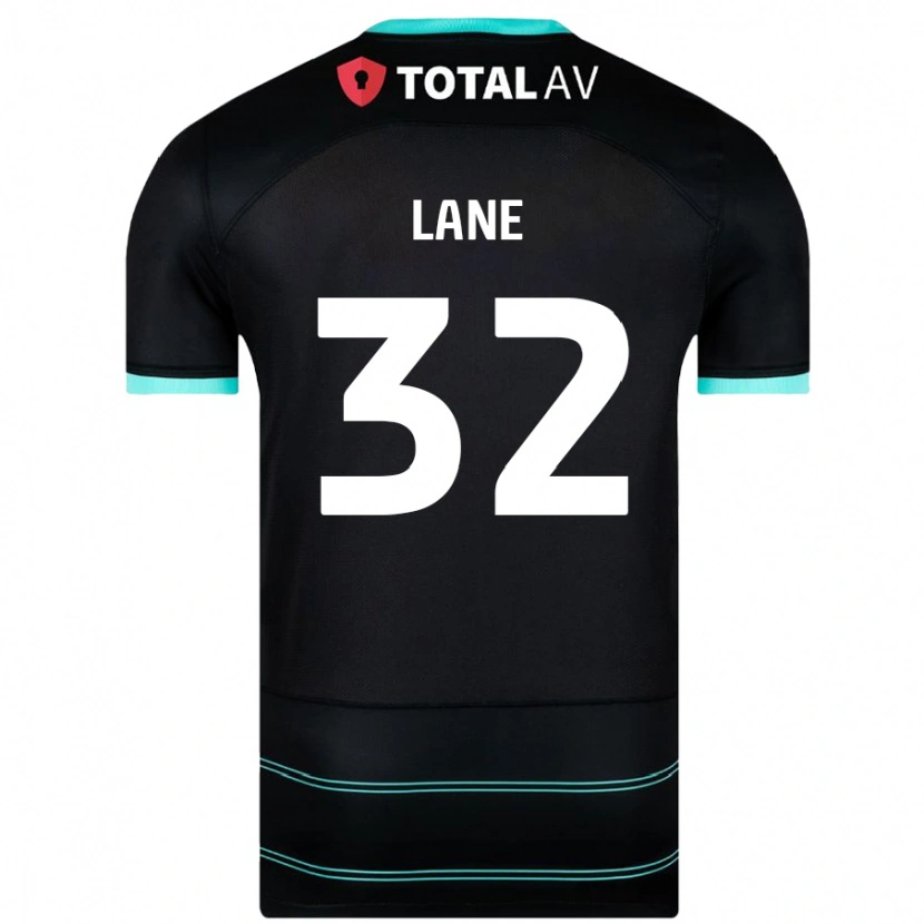 Danxen Mænd Paddy Lane #32 Sort Udebane Spillertrøjer 2024/25 Trøje T-Shirt