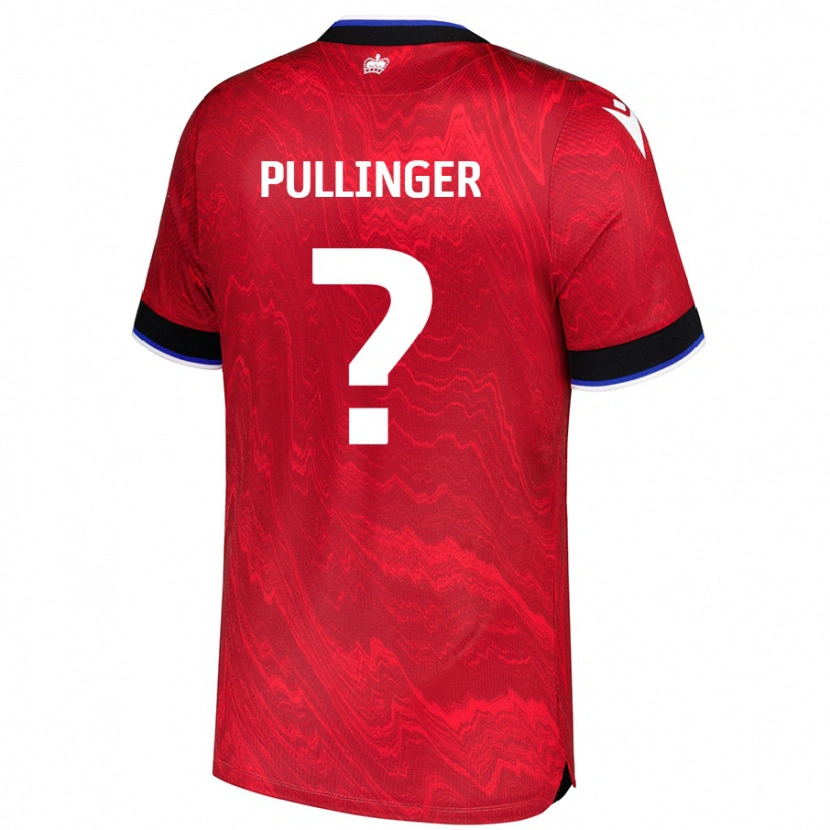 Danxen Mænd Matthew Pullinger #0 Rød Sort Udebane Spillertrøjer 2024/25 Trøje T-Shirt