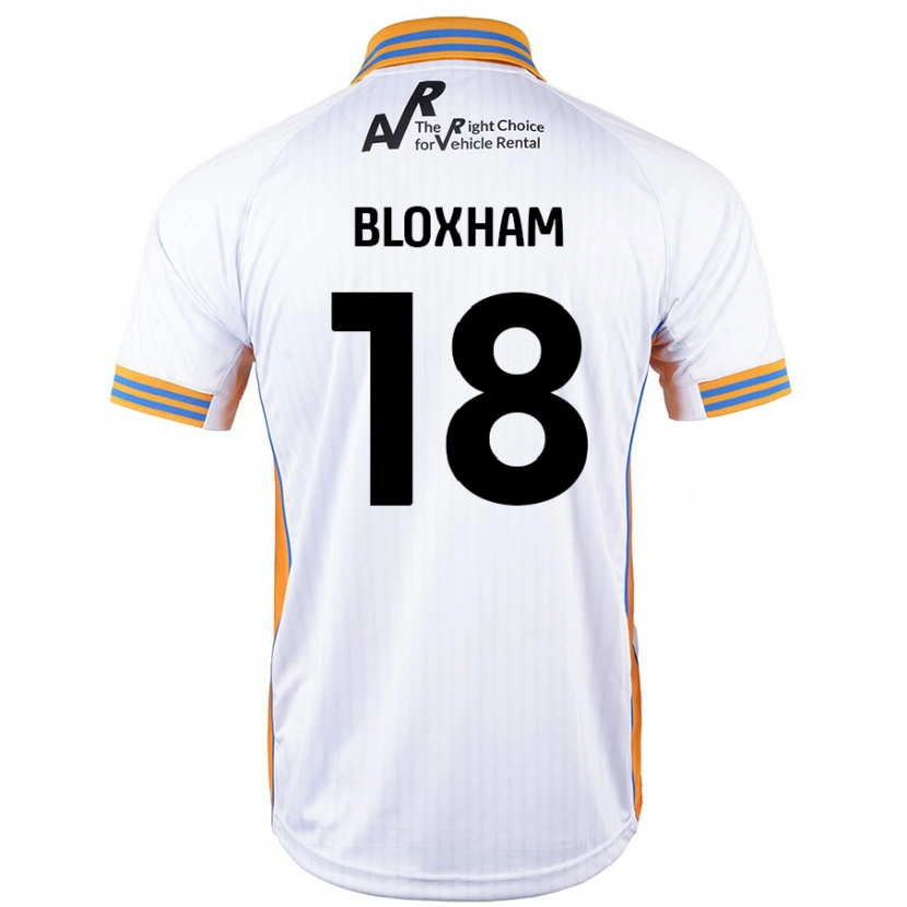 Danxen Mænd Tom Bloxham #18 Hvid Udebane Spillertrøjer 2024/25 Trøje T-Shirt