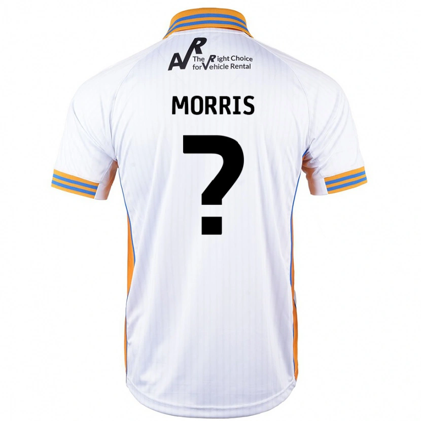 Danxen Mænd Cammron Morris #0 Hvid Udebane Spillertrøjer 2024/25 Trøje T-Shirt