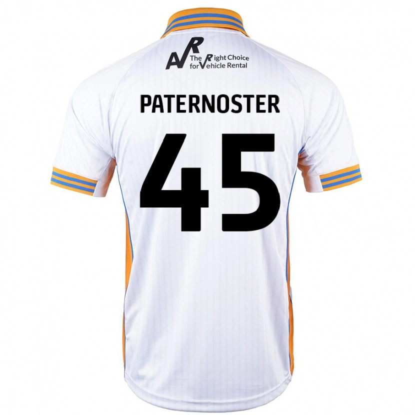 Danxen Mænd Vladimir Paternoster #45 Hvid Udebane Spillertrøjer 2024/25 Trøje T-Shirt