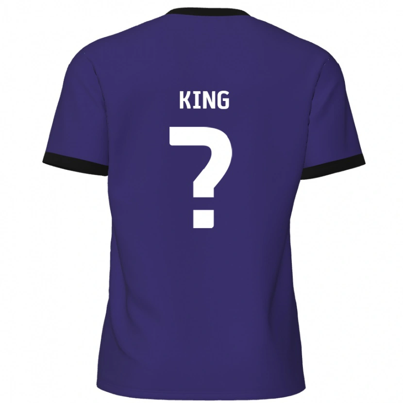 Danxen Mænd Eli King #0 Lilla Udebane Spillertrøjer 2024/25 Trøje T-Shirt