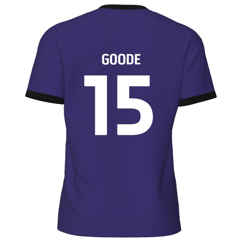 Danxen Mænd Charlie Goode #15 Lilla Udebane Spillertrøjer 2024/25 Trøje T-Shirt