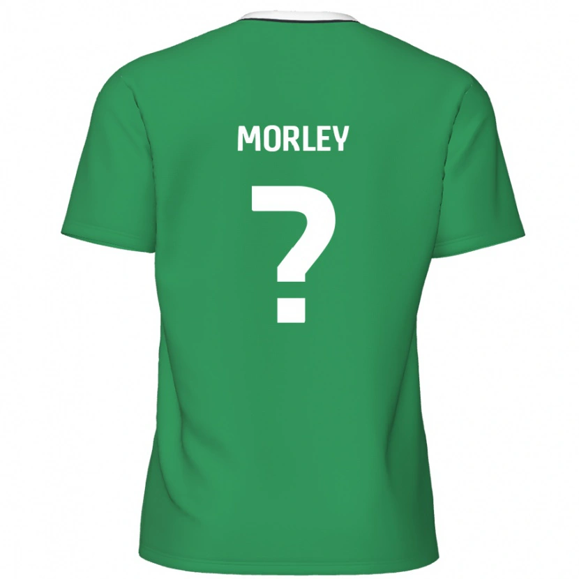 Danxen Mænd Aaron Morley #0 Grønne Hvide Striber Udebane Spillertrøjer 2024/25 Trøje T-Shirt