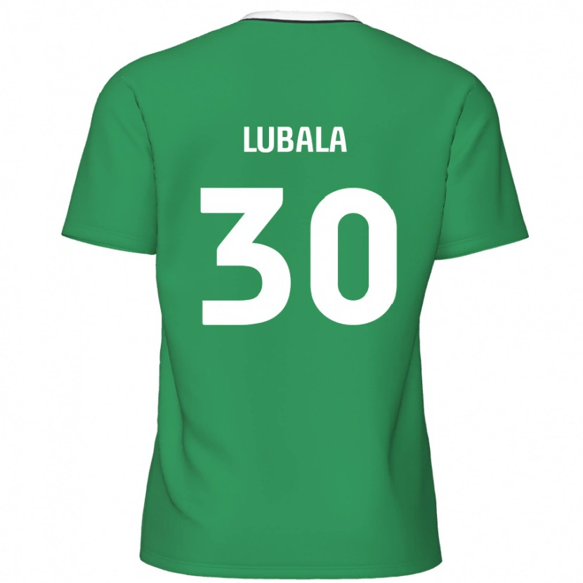Danxen Mænd Bez Lubala #30 Grønne Hvide Striber Udebane Spillertrøjer 2024/25 Trøje T-Shirt