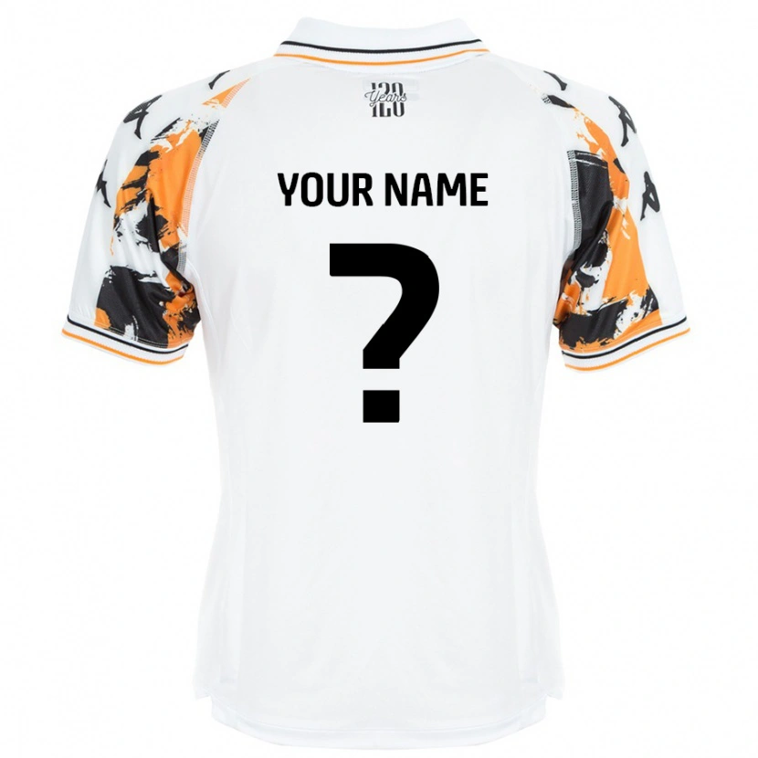 Danxen Mænd Dit Navn #0 Hvid Udebane Spillertrøjer 2024/25 Trøje T-Shirt