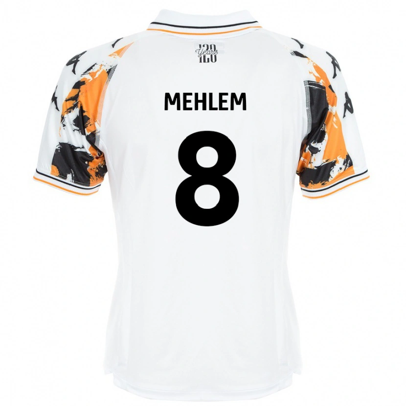 Danxen Mænd Marvin Mehlem #8 Hvid Udebane Spillertrøjer 2024/25 Trøje T-Shirt
