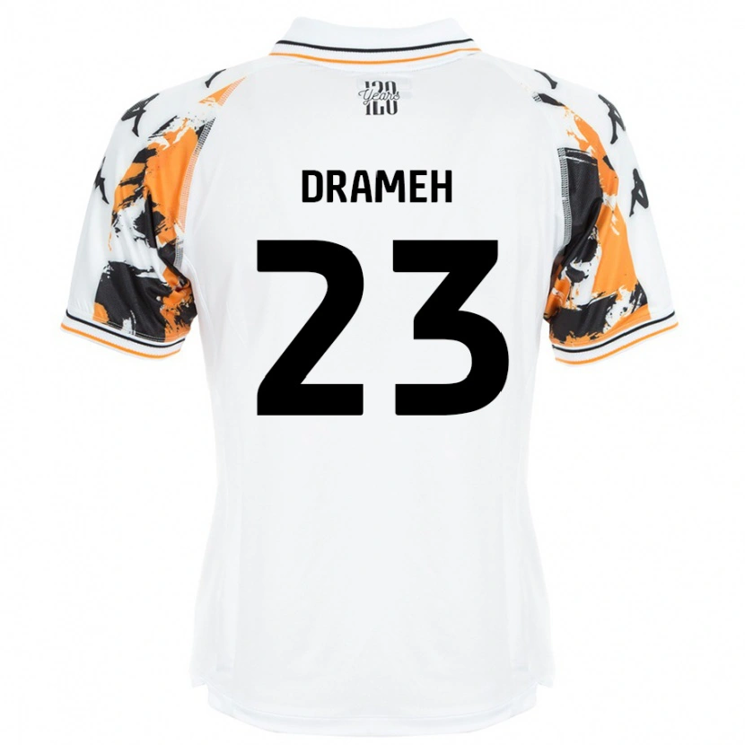 Danxen Mænd Cody Drameh #23 Hvid Udebane Spillertrøjer 2024/25 Trøje T-Shirt