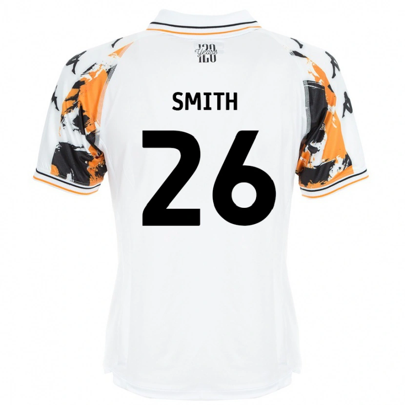 Danxen Mænd Andy Smith #26 Hvid Udebane Spillertrøjer 2024/25 Trøje T-Shirt