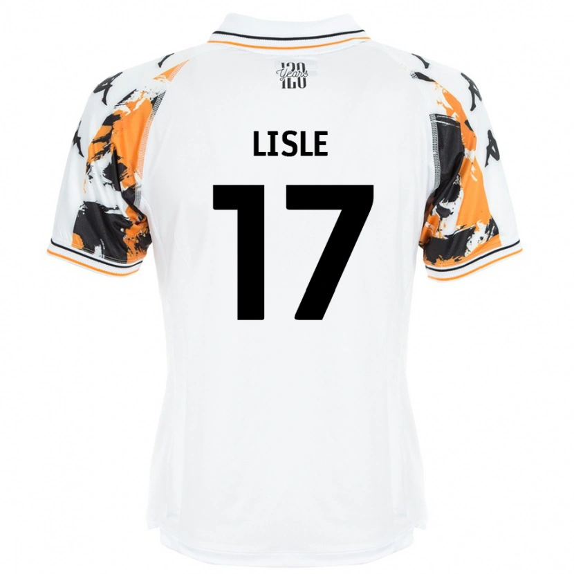 Danxen Mænd Mary Lisle #17 Hvid Udebane Spillertrøjer 2024/25 Trøje T-Shirt