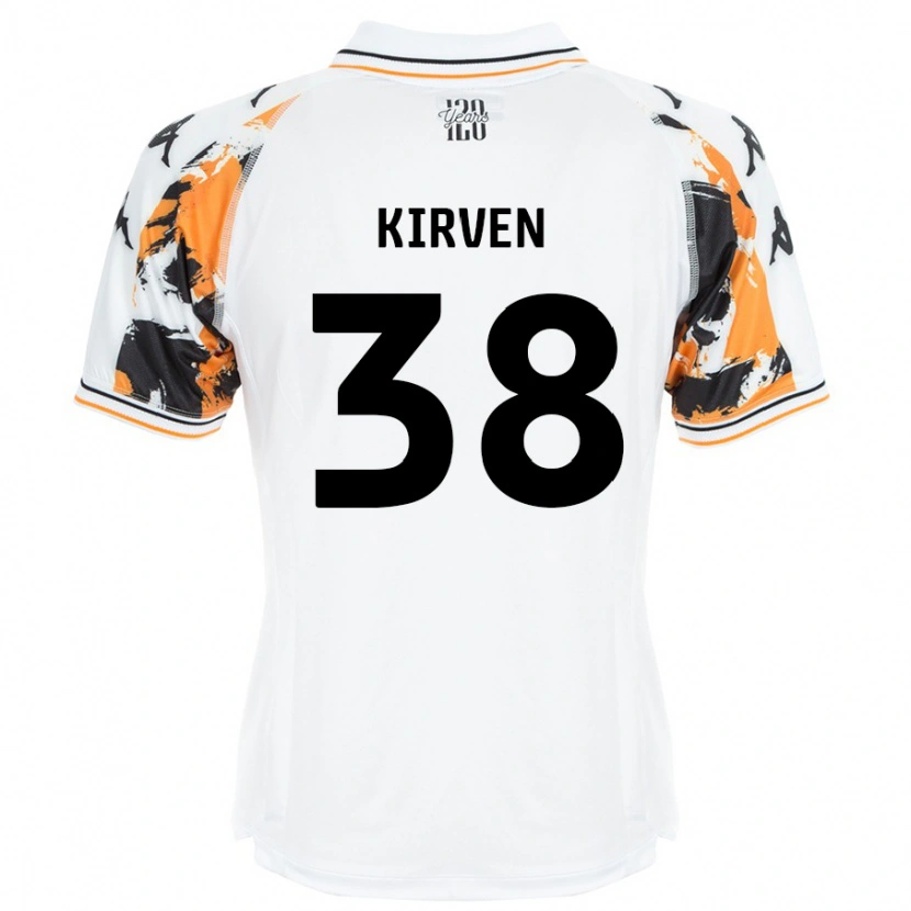 Danxen Mænd Tess Kirven #38 Hvid Udebane Spillertrøjer 2024/25 Trøje T-Shirt