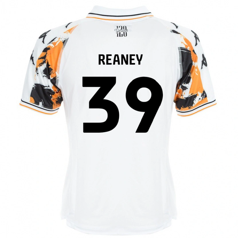 Danxen Mænd Mollie Reaney #39 Hvid Udebane Spillertrøjer 2024/25 Trøje T-Shirt