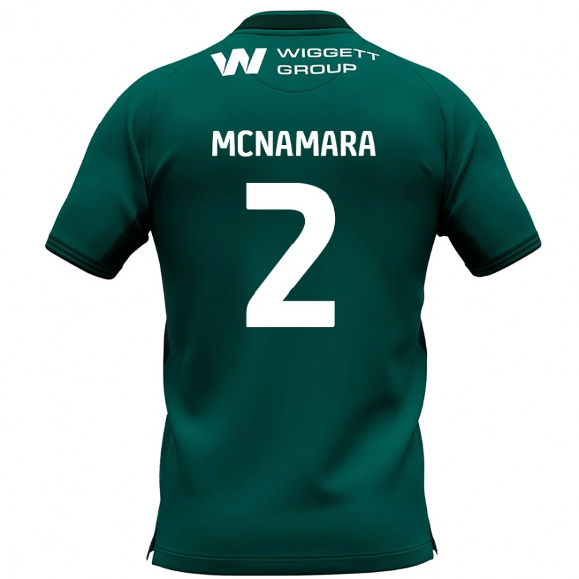 Danxen Mænd Danny Mcnamara #2 Grøn Udebane Spillertrøjer 2024/25 Trøje T-Shirt