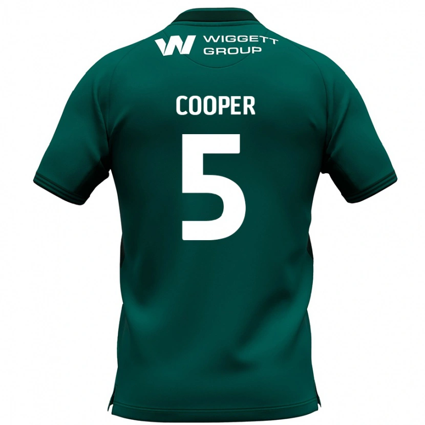 Danxen Mænd Jake Cooper #5 Grøn Udebane Spillertrøjer 2024/25 Trøje T-Shirt