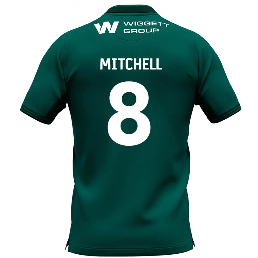 Danxen Mænd Billy Mitchell #8 Grøn Udebane Spillertrøjer 2024/25 Trøje T-Shirt