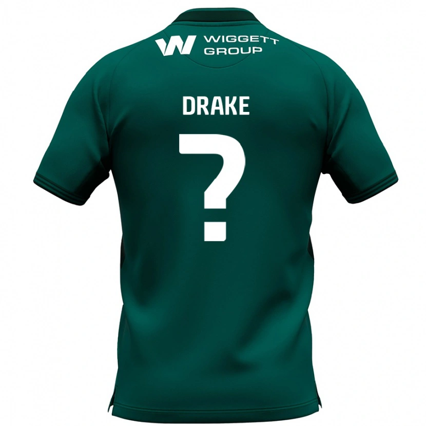 Danxen Mænd Ben Drake #0 Grøn Udebane Spillertrøjer 2024/25 Trøje T-Shirt