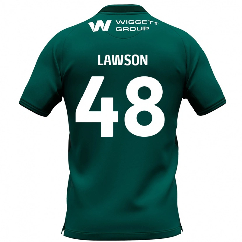 Danxen Mænd Sha'mar Lawson #48 Grøn Udebane Spillertrøjer 2024/25 Trøje T-Shirt