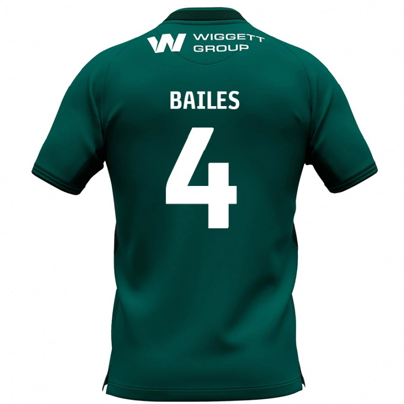 Danxen Mænd Freya Bailes #4 Grøn Udebane Spillertrøjer 2024/25 Trøje T-Shirt