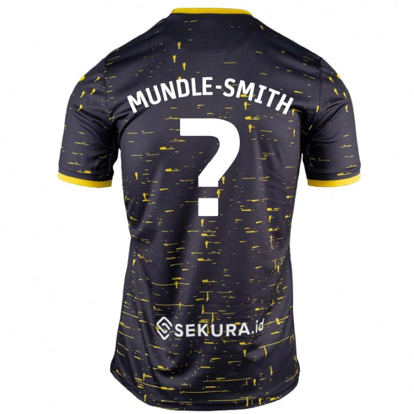 Danxen Mænd Errol Mundle-Smith #0 Sort Gul Udebane Spillertrøjer 2024/25 Trøje T-Shirt