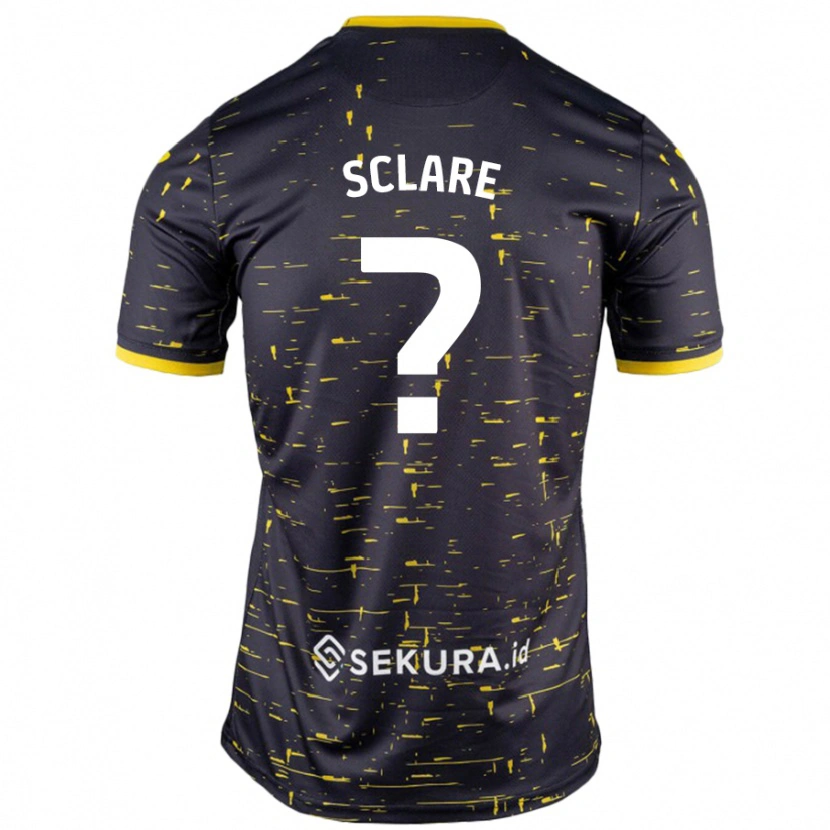 Danxen Mænd Zach Sclare #0 Sort Gul Udebane Spillertrøjer 2024/25 Trøje T-Shirt
