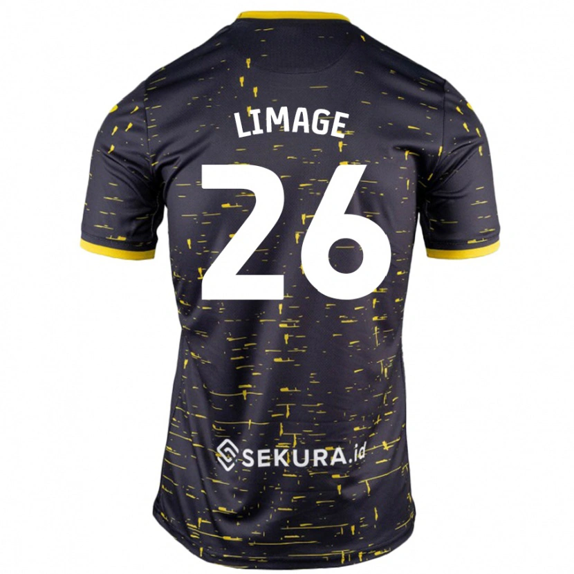 Danxen Mænd Felicity Limage #26 Sort Gul Udebane Spillertrøjer 2024/25 Trøje T-Shirt