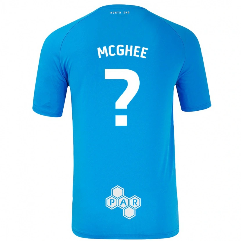 Danxen Mænd Cole Mcghee #0 Himmelblå Udebane Spillertrøjer 2024/25 Trøje T-Shirt