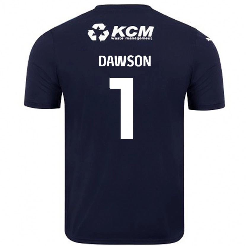 Danxen Mænd Cameron Dawson #1 Marineblå Udebane Spillertrøjer 2024/25 Trøje T-Shirt