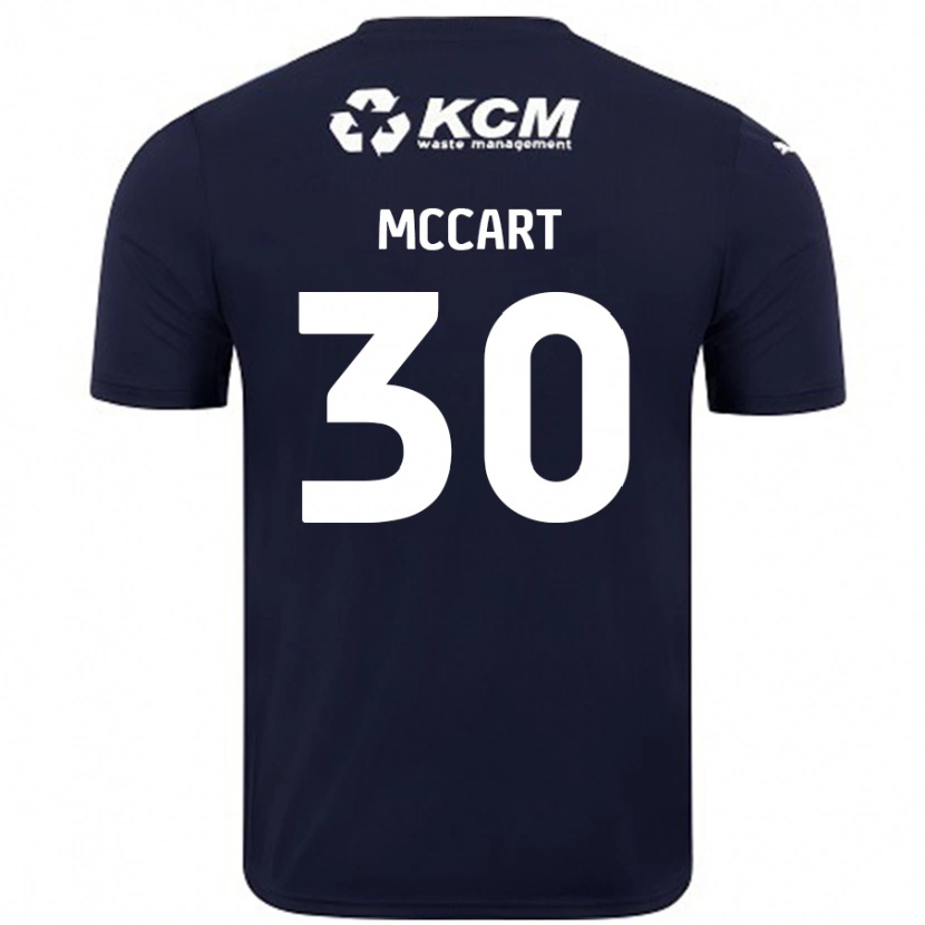 Danxen Mænd Jamie Mccart #30 Marineblå Udebane Spillertrøjer 2024/25 Trøje T-Shirt
