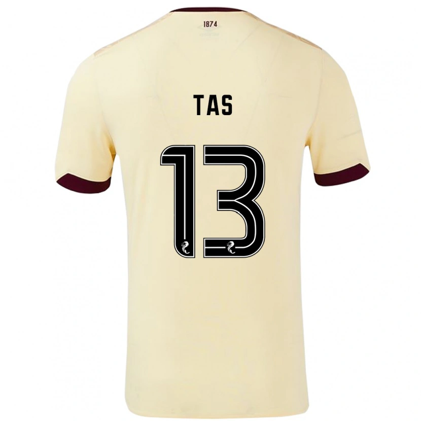 Danxen Mænd Lyndon Tas #13 Creme Bourgogne Udebane Spillertrøjer 2024/25 Trøje T-Shirt