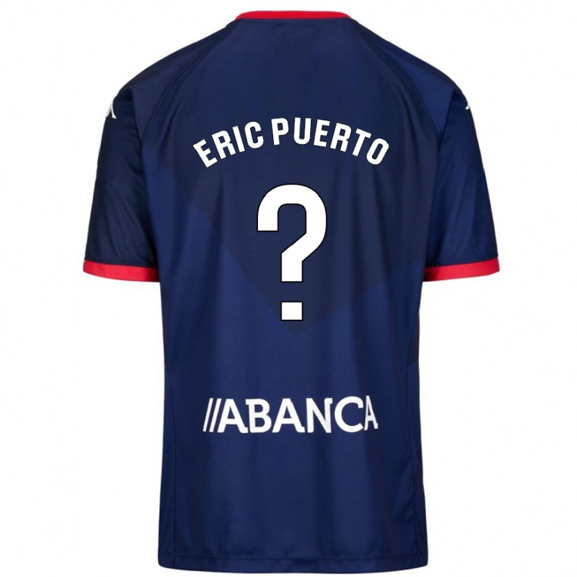 Danxen Mænd Eric Puerto #13 Marineblå Udebane Spillertrøjer 2024/25 Trøje T-Shirt