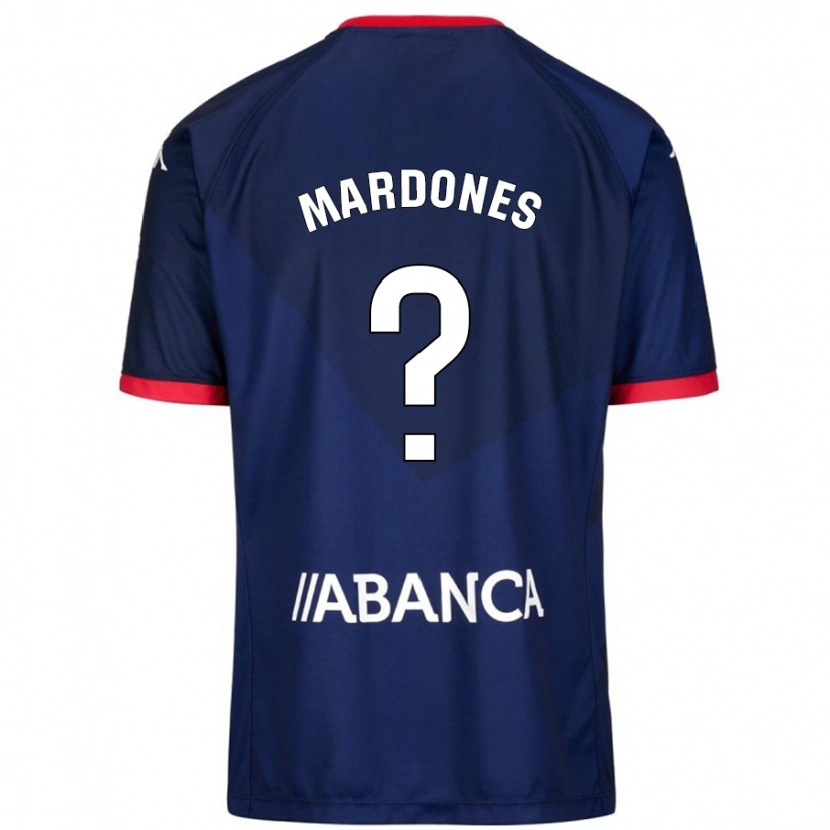 Danxen Mænd Alvaro Mardones #0 Marineblå Udebane Spillertrøjer 2024/25 Trøje T-Shirt