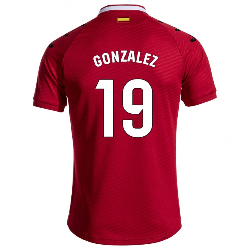 Danxen Mænd Peter Federico #19 Mørkerød Udebane Spillertrøjer 2024/25 Trøje T-Shirt
