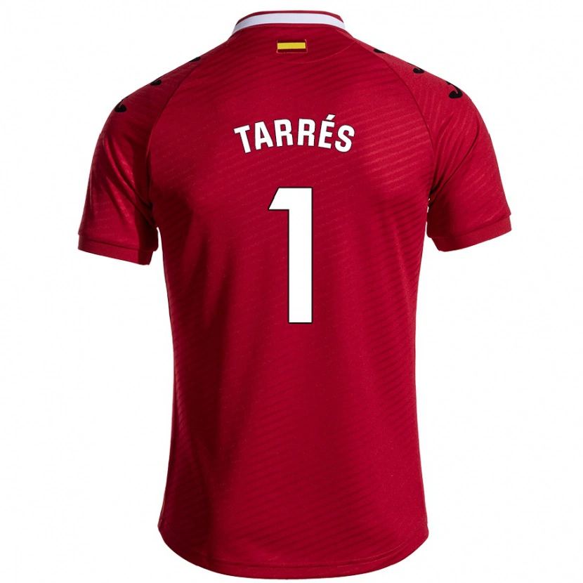Danxen Mænd Lluis Tarrés #1 Mørkerød Udebane Spillertrøjer 2024/25 Trøje T-Shirt