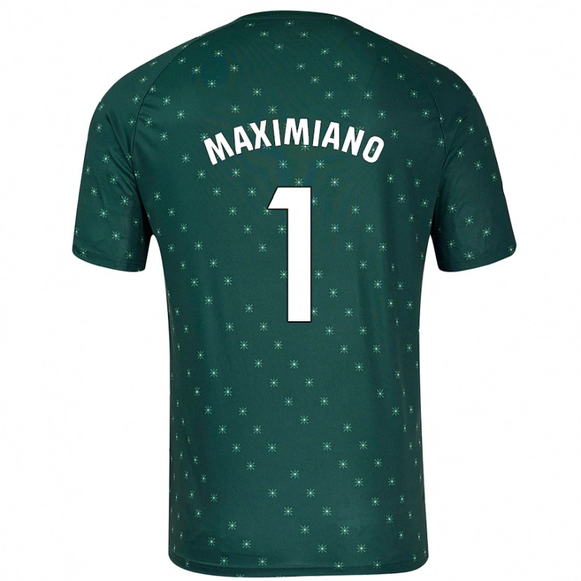 Danxen Mænd Luís Maximiano #1 Mørkegrøn Udebane Spillertrøjer 2024/25 Trøje T-Shirt