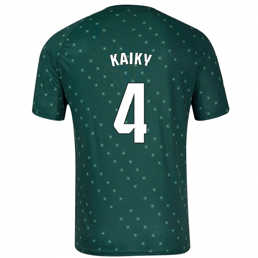 Danxen Mænd Kaiky #4 Mørkegrøn Udebane Spillertrøjer 2024/25 Trøje T-Shirt